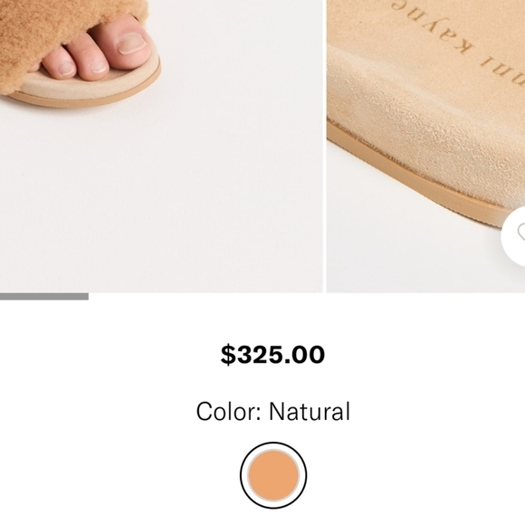 🌟  NWOT Jenni Kayne Shearling Slide Sandals - Picture 5 of 16